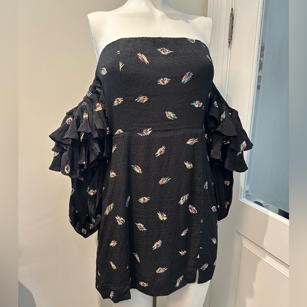 ROTATE Birger Christensen Bethany Off-the-Shoulder mini dress